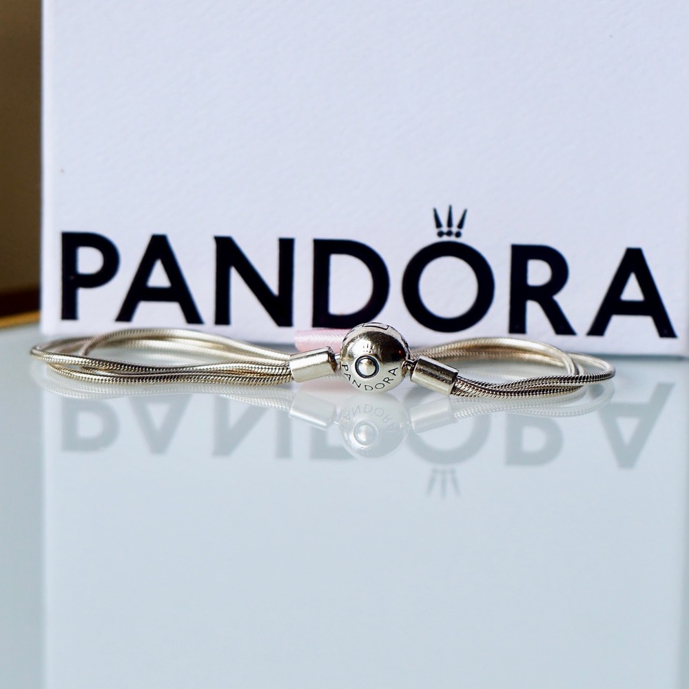 Pandora Moments Multi Snake Chain Bracelet 599338COO